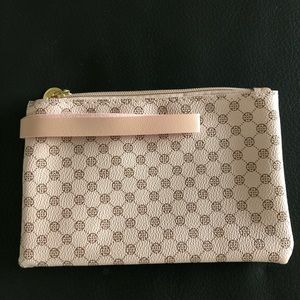 Pink Graphic Print Clutch Wristlet